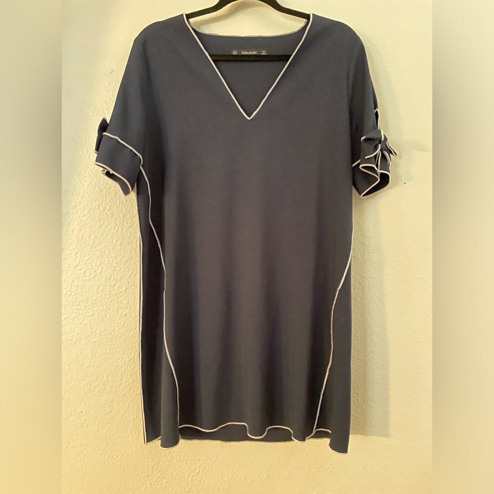 Zara Navy Blue Dress Size-XL